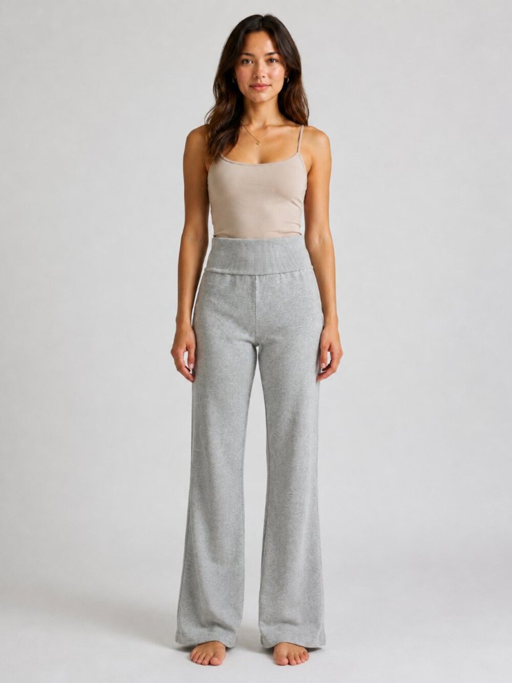 3/$20 Bundle 🌈 No Boundaries Foldover Flare Pants Gray Size S 4-6 - Picture 1 of 12